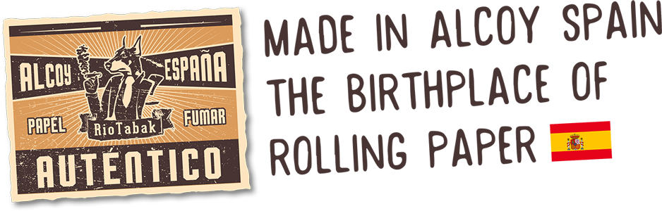 Timbru autenticitate Made in Alcoy Spain The Birthplace of Rolling Paper